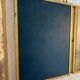 Miroir vintage 1900 triptyque barbier laiton ciselé - 27 x 58 cm