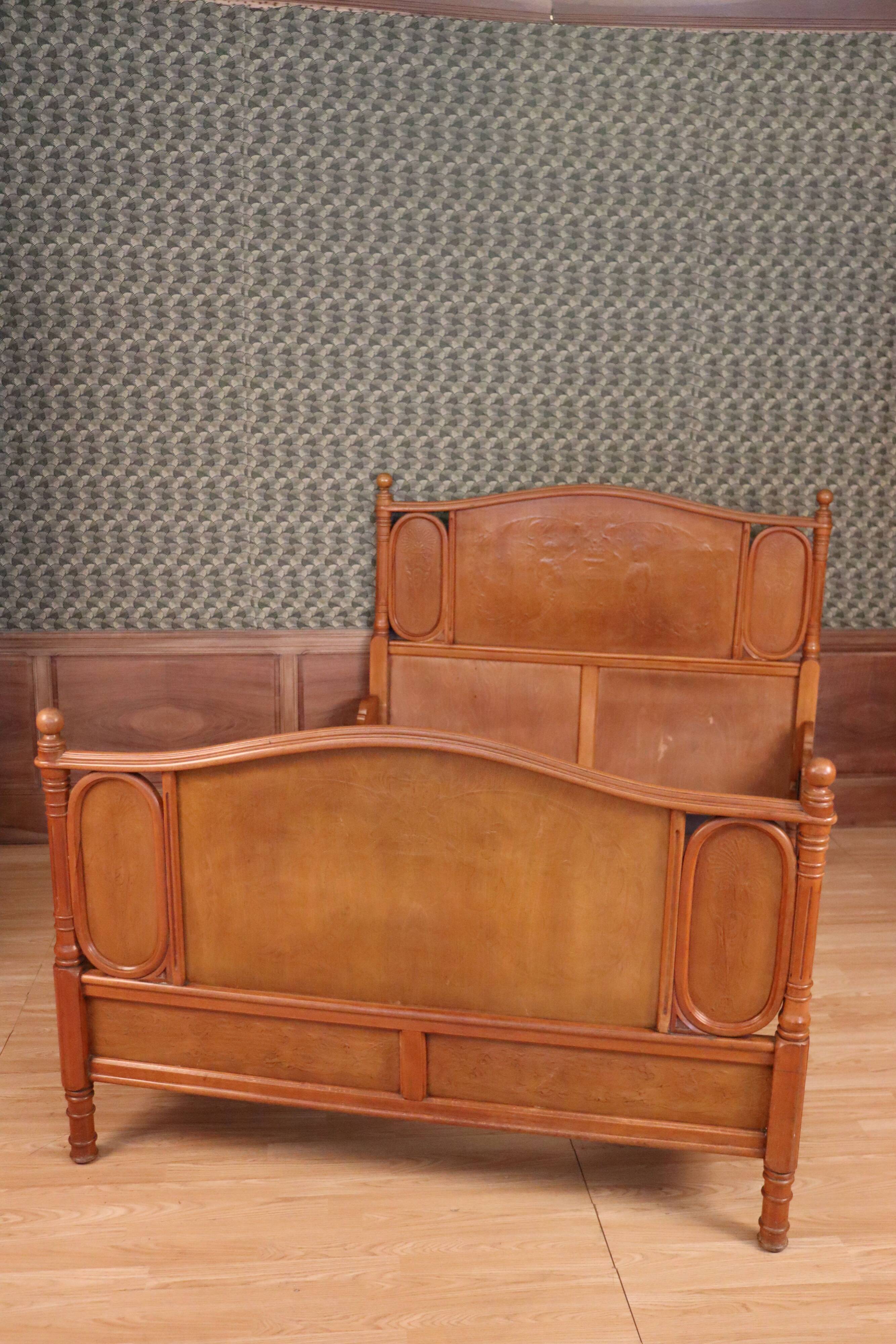 Joseph and Jacob Kohn bentwood bed & nightstand