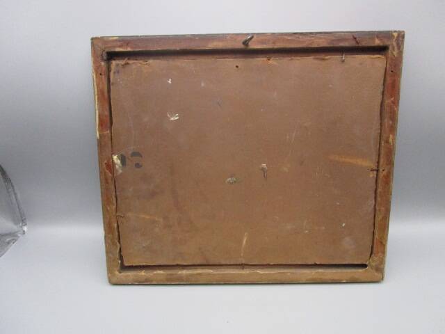 Old oil on panel - seaside landscape