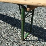 Guinguette table and its 2 benches