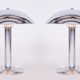 Pair Of Original Art Deco Table Lamps, Chrome-Plated Steel, Czechia, 1930s