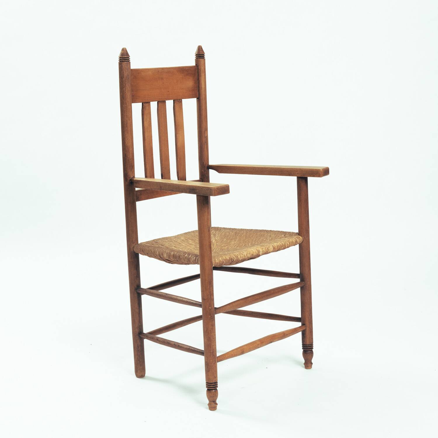 Amsterdam school art deco woven arm chair, 1940s