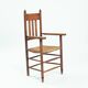 Amsterdam school art deco woven arm chair, 1940s