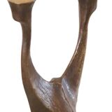 Brass brutalist candlestick from Horst Dalbeck