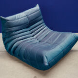 Sofa and ottoman in velvet designed by Michel Ducaroy 1973