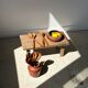 Bowl or monoxyl teak cut d:25.5