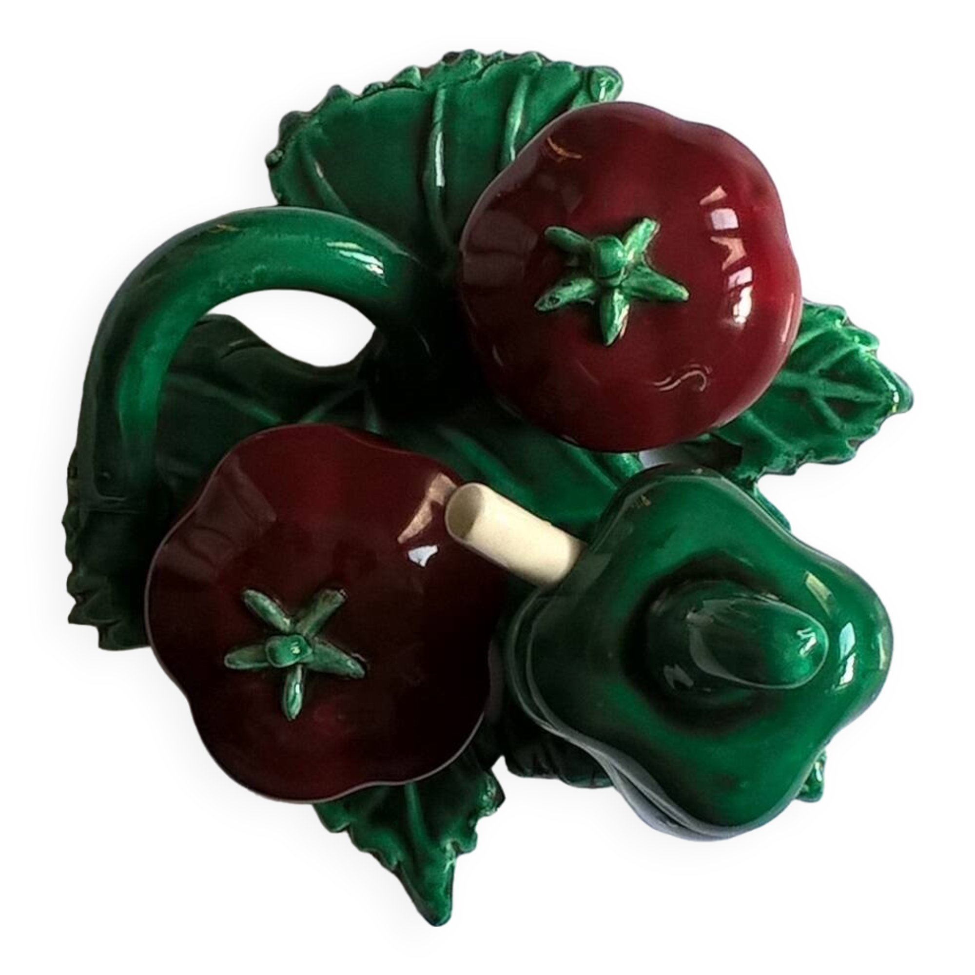 Vintage ceramic salt pepper mustard service 1950s 60s