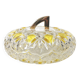 Candy dish, sugar bowl in transparent faceted glass