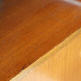 Scandinavian sideboard in solid teak wood and brass, 1950s Swedish vintage
