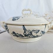 Soupière ancienne Gien Iris Terre de Fer