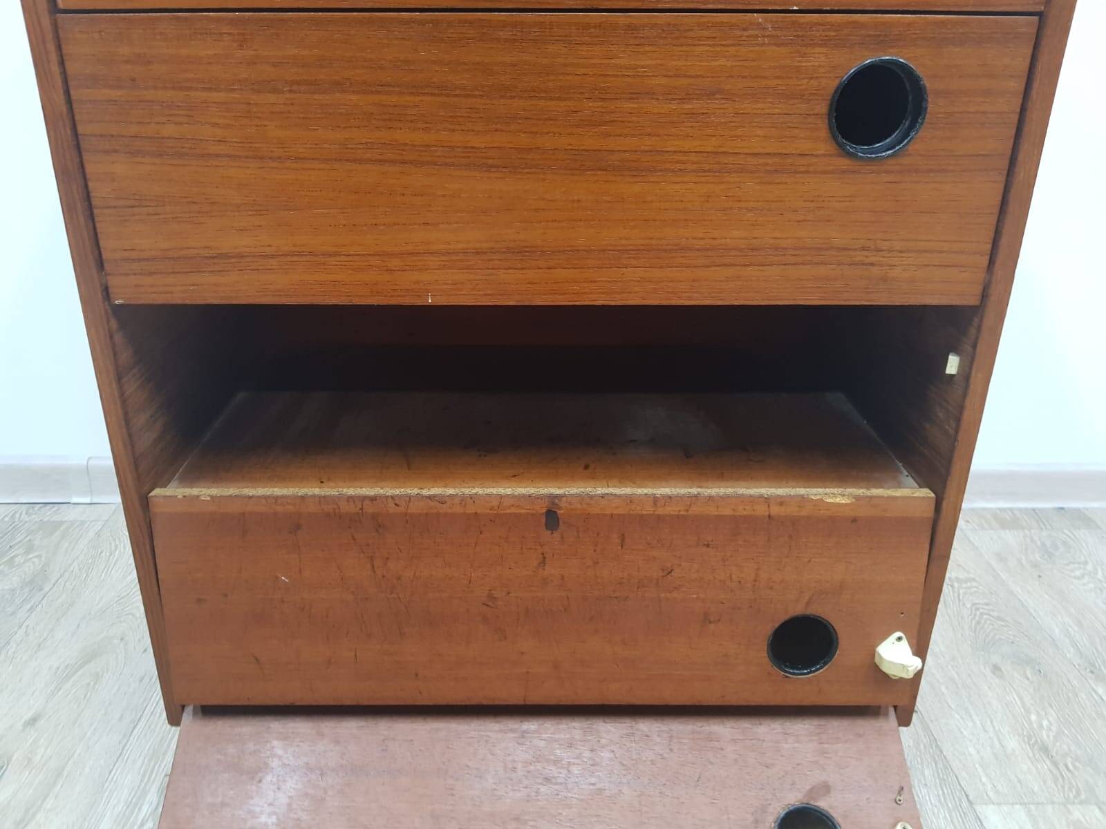 Vintage Teak shoe cabinet, Denmark, 1950s.