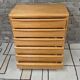 Vintage Scandinavian wooden chest of drawers with 6 drawers from the 1970s.
