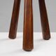 Rustic Wooden Stool with Handle, 1920s
