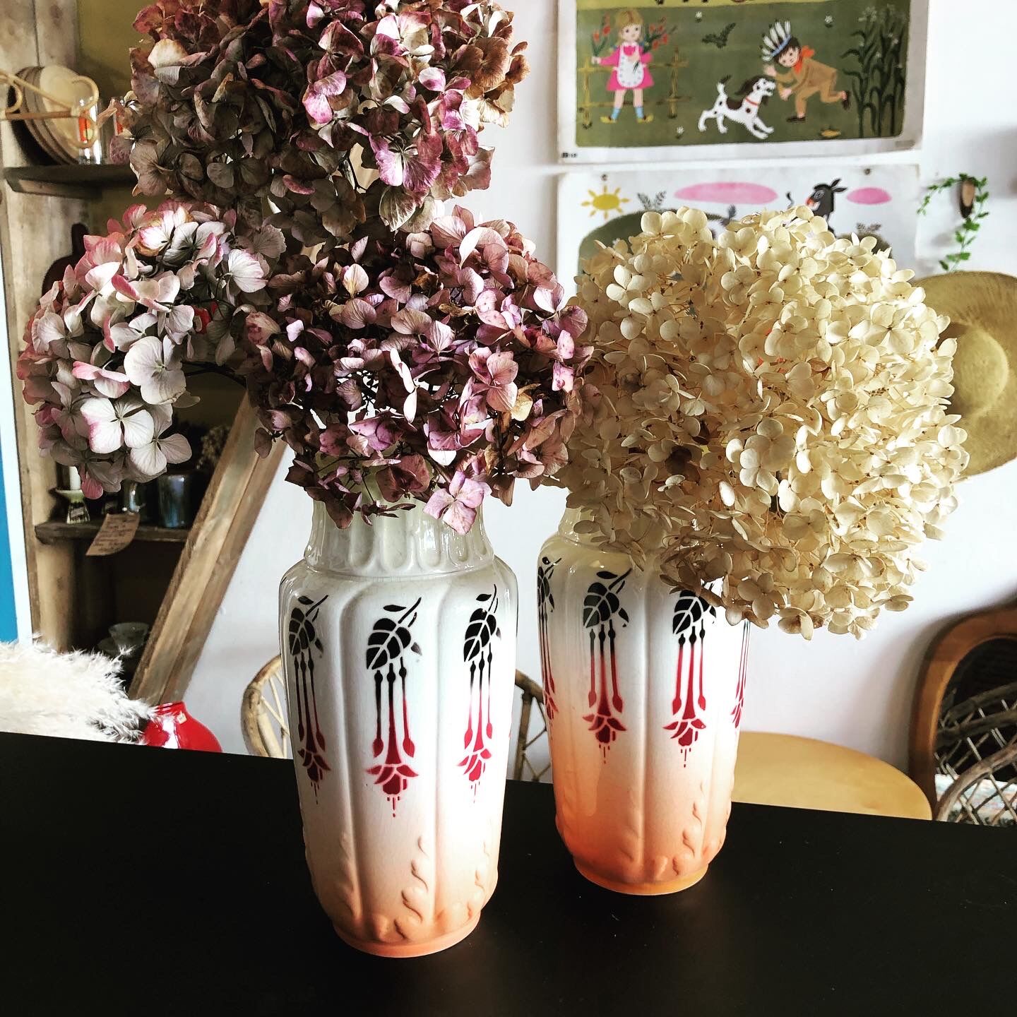 Pair of Art Deco vases