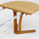 Vintage Dyrlund Danish oval extendable dining table 1960s