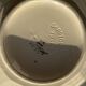 Antique Sarreguemines soup tureen with lid, rose pattern, D33 H28.