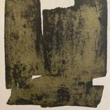 Lithograph Pierre Soulages, etching VIII 1957