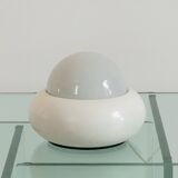 White UFO lamp model c359 by LUCI, Italy 70s