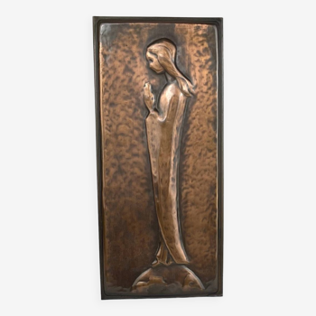 Blank painting/praying woman - Copper