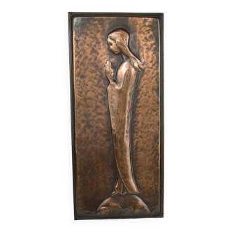Blank painting/praying woman - Copper