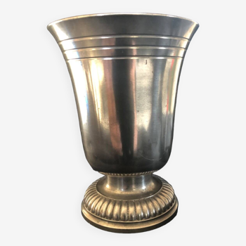 Cup, gothic medieval style pewter cup