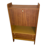 Vintage compact secretary mahogany veneer