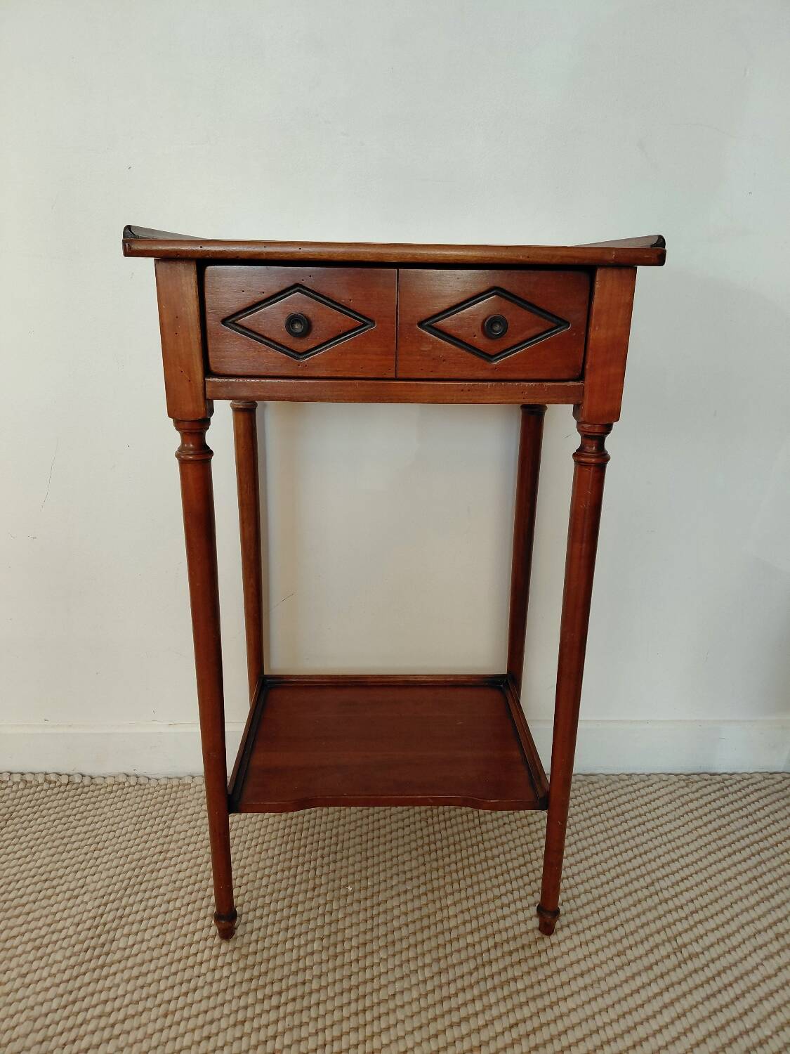 Small vintage wooden console - 1 drawer - family home