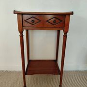 Petite console vintage en bois-1 tiroir-maison  famille