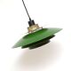 Suspension verte lampe Jeka, années 1970