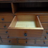 Vintage Dutch mahogany shop display cabinet