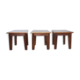 3 asymmetrical side tables