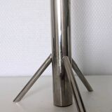 Bougeoir tripode moderniste en métal design années 70