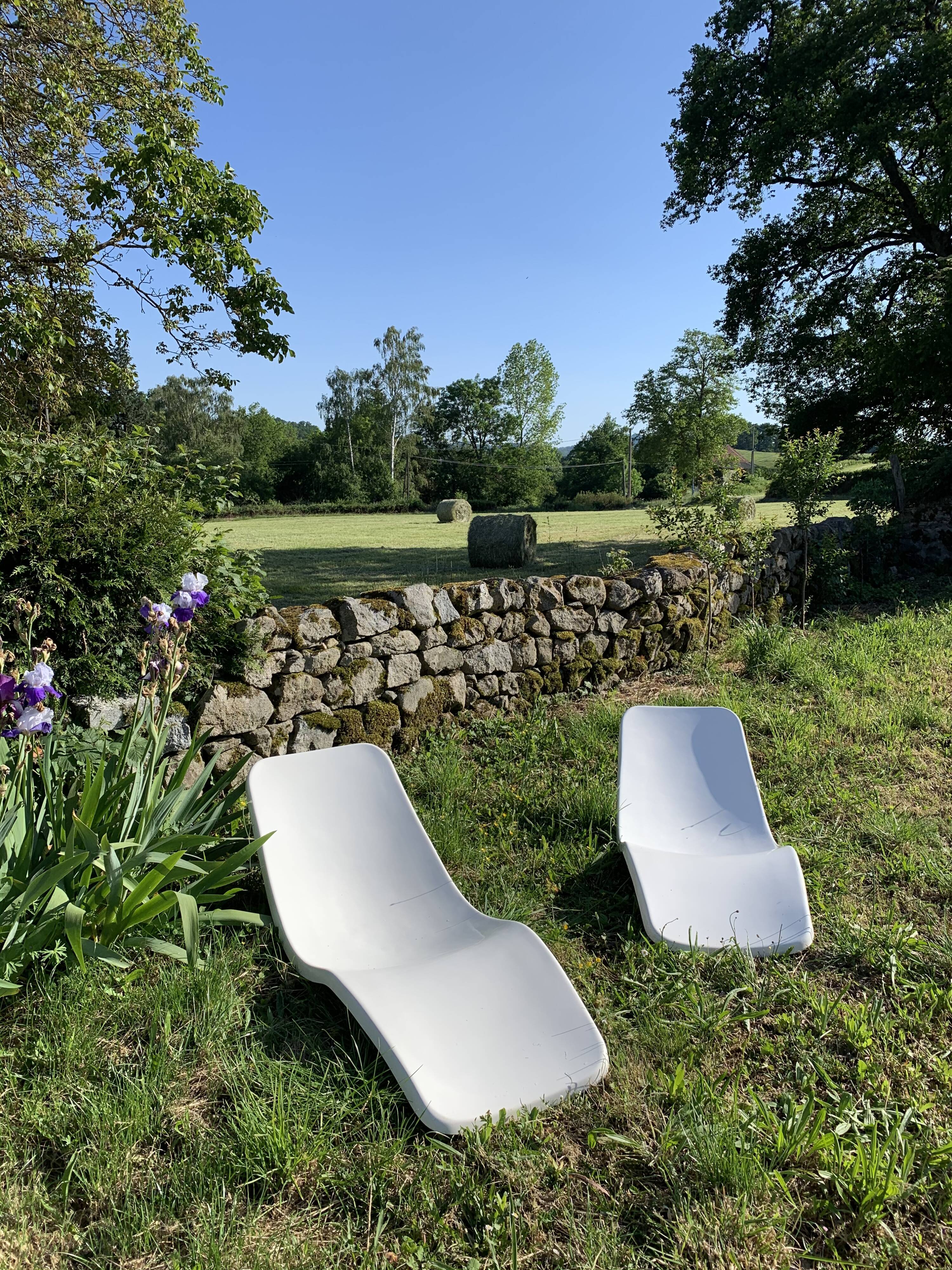 Duo sunbeds vintage 60s