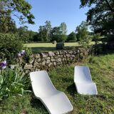 Duo sunbeds vintage 60s