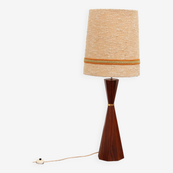 Vintage Danish Teak Floor Lamp with Original Shade - 1960s