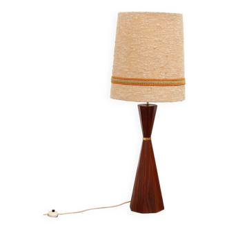 Vintage Danish Teak Floor Lamp with Original Shade - 1960s