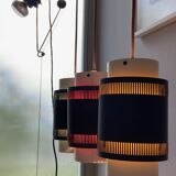 Set of three Vintage Pendant Lamps 1960's Made in Denmark