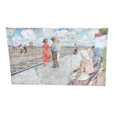 Old painting 120 x 205 cm