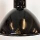 Black Enamel Industrial Pendant Lamp from AEG, 1930s