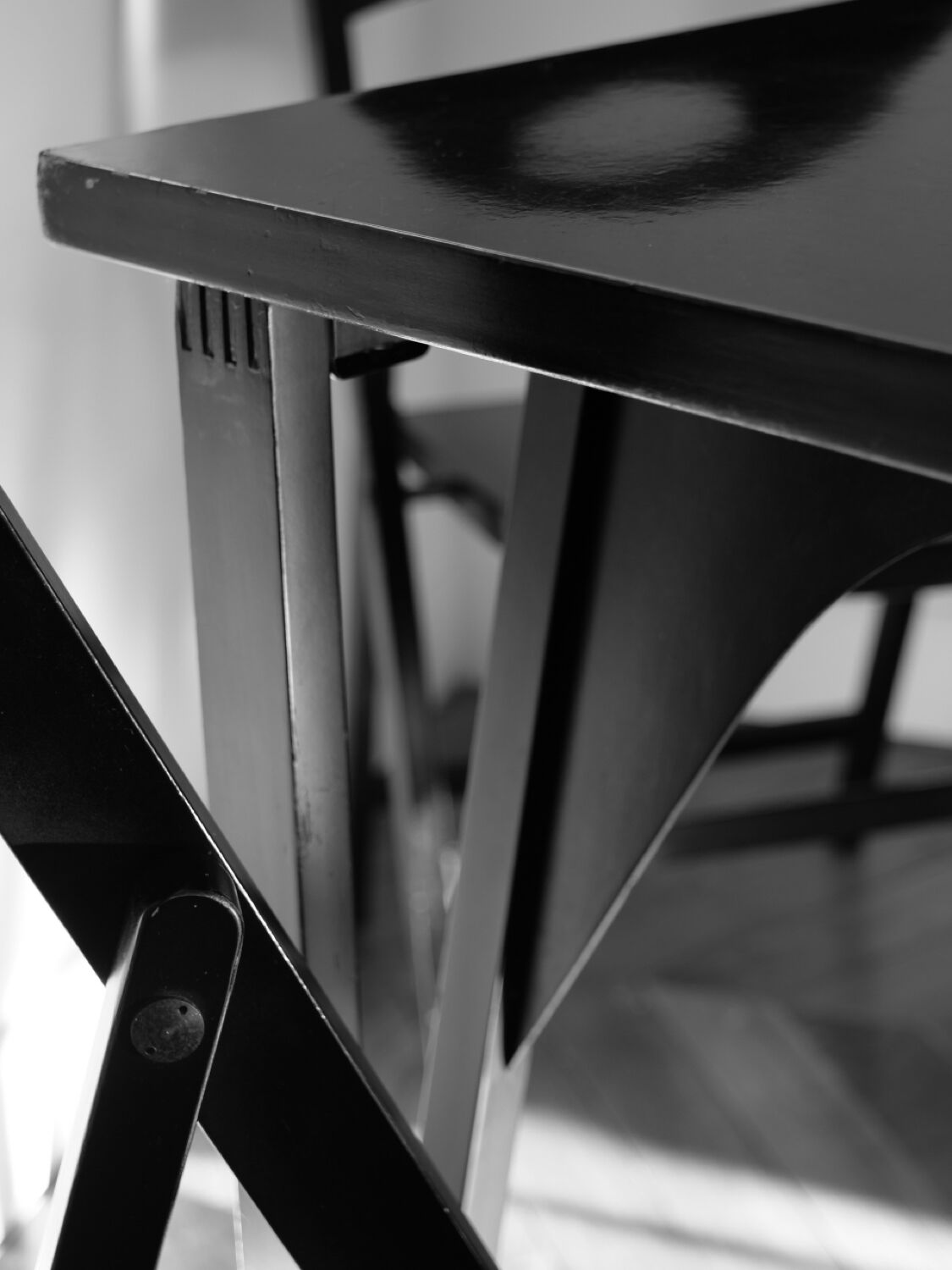 Castiglioni folding table & chairs 1965