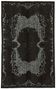 Overdyed Wool Vintage Handmade Carved Rug 169 cm x 288 cm