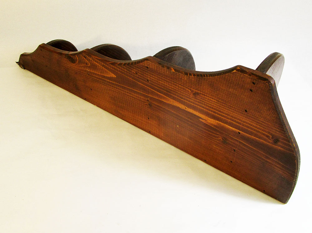 Wooden corner shelf
