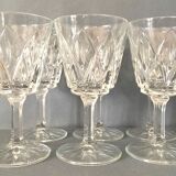 Set of 6 vintage wine glasses