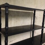 Napoleon III style blackened wooden shelf