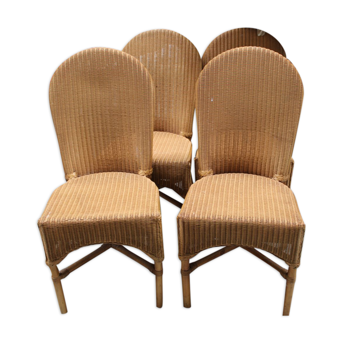 4 LLyod loom chairs
