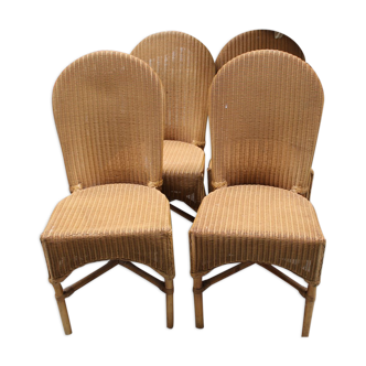 4 LLyod loom chairs