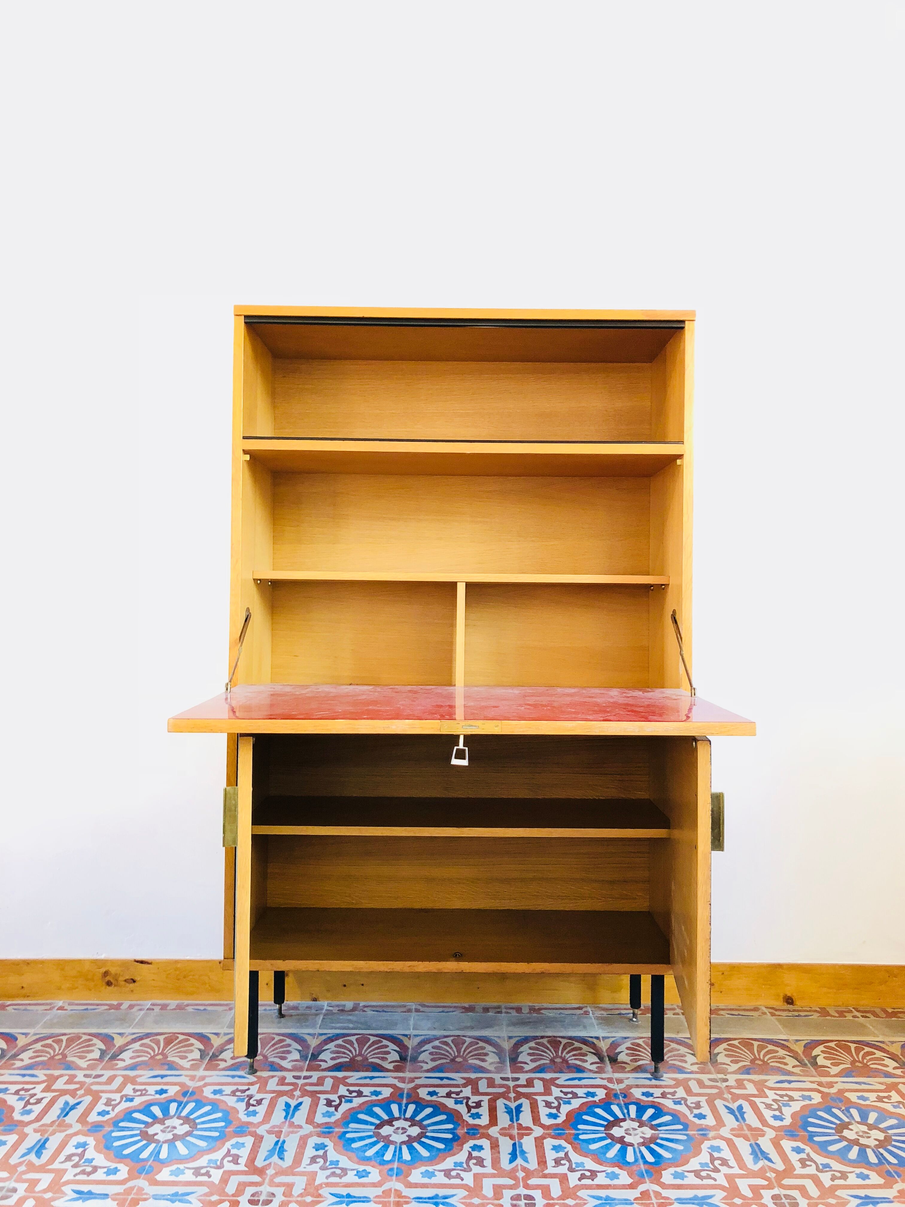 Secretary oak 1960 vintage