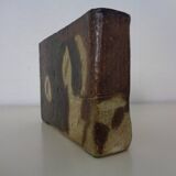 Vintage glazed studio ceramic vase by Trille Jørgensen, Denmark, 1970s.