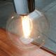 Vintage German Space Age replacement or spare glass piece for lamp by Motoko Ishii for Staff, 1970s.