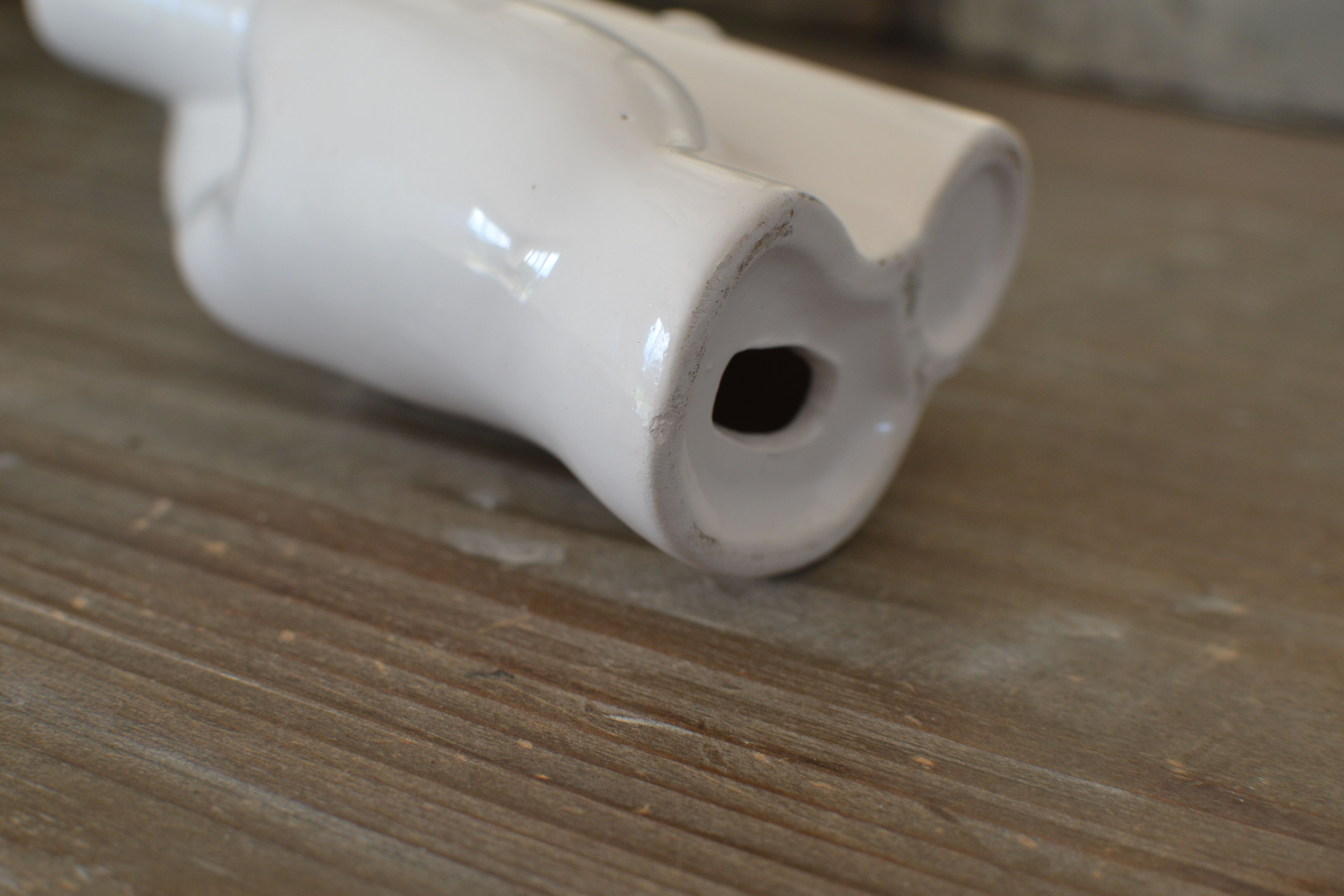 Candle holder for ceramic hand candle